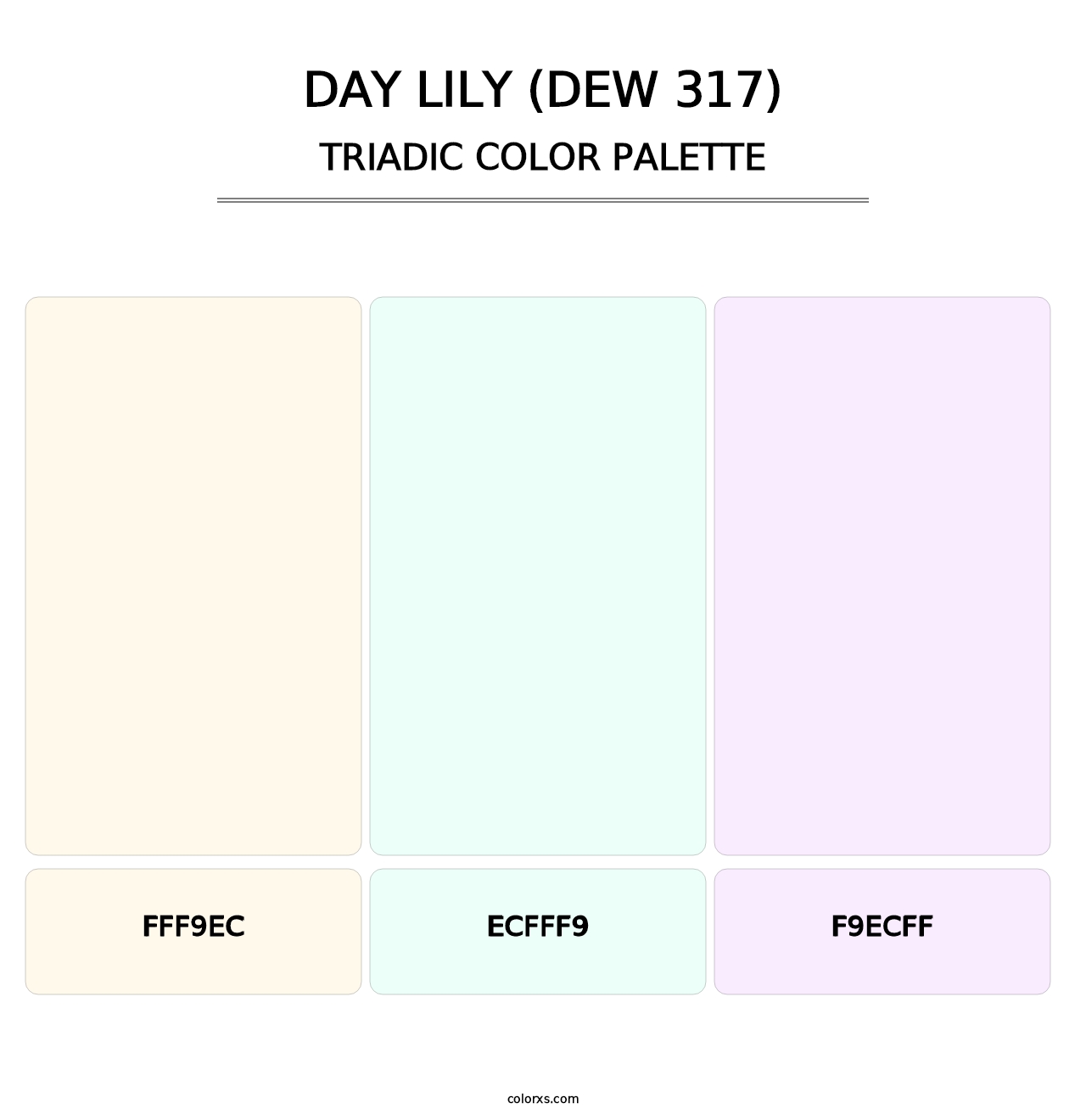 Day Lily (DEW 317) - Triadic Color Palette