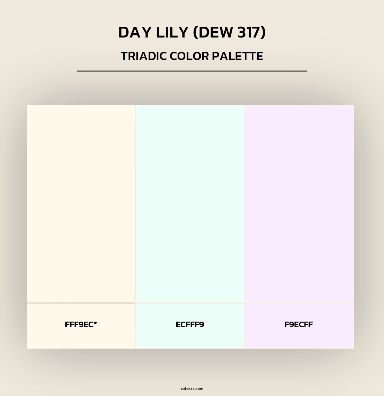Day Lily (DEW 317) - Triadic Color Palette