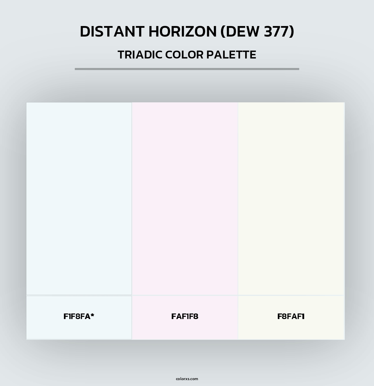 Distant Horizon (DEW 377) - Triadic Color Palette