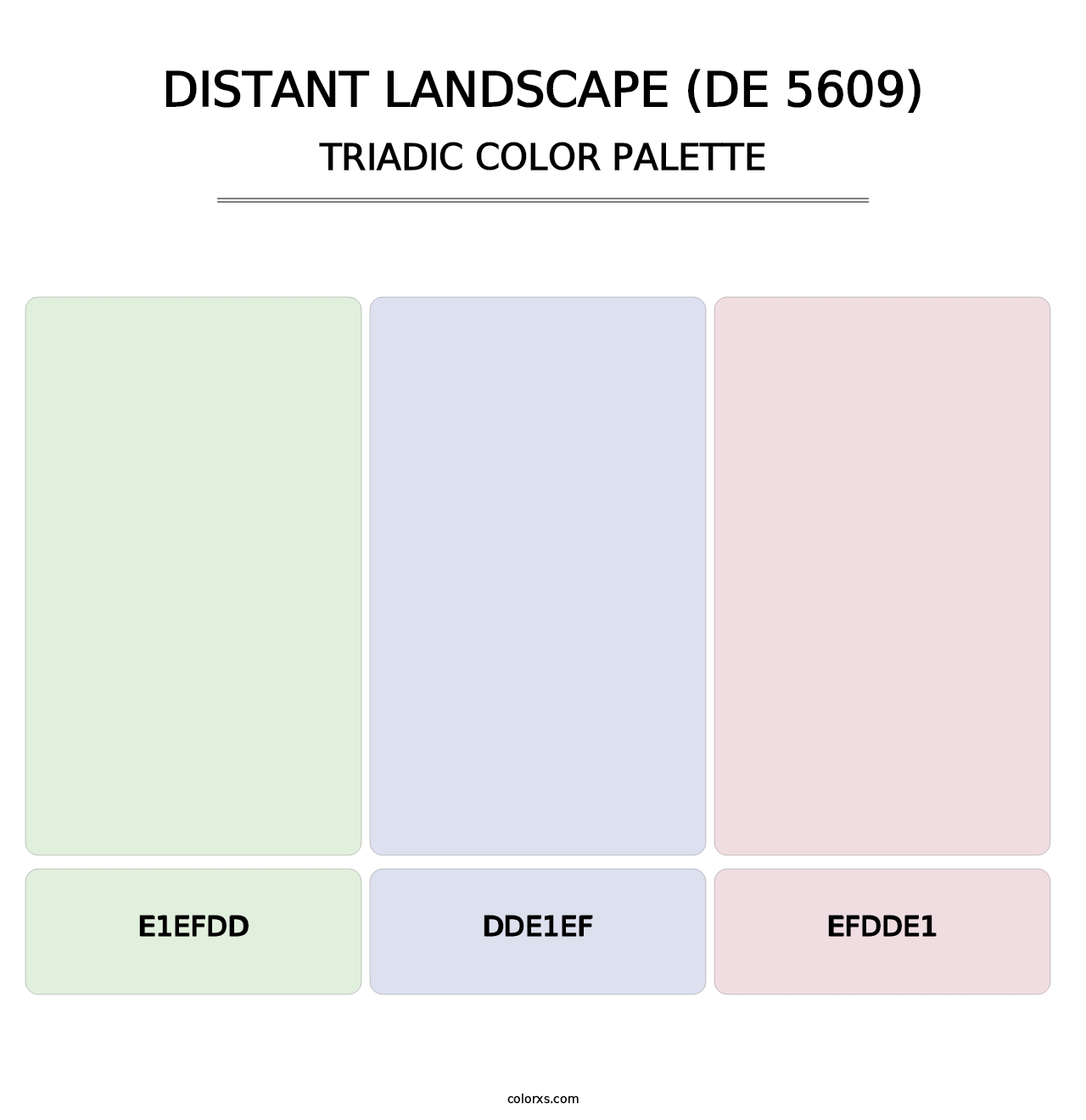 Distant Landscape (DE 5609) - Triadic Color Palette