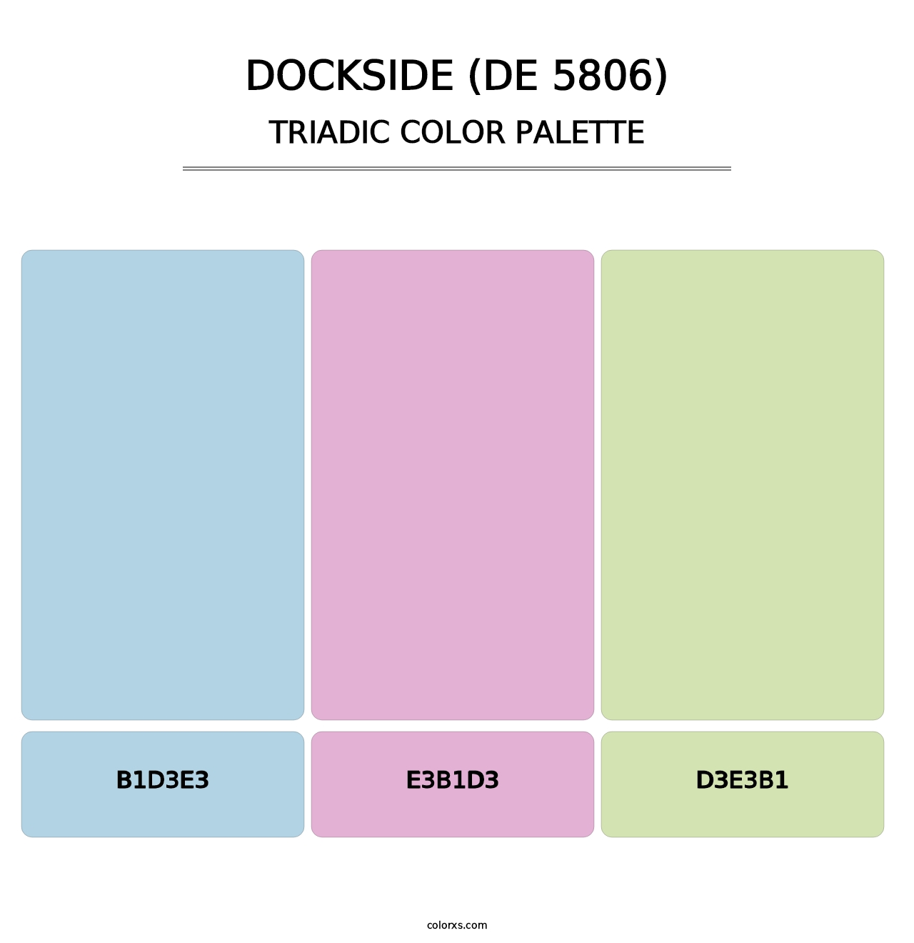 Dockside (DE 5806) - Triadic Color Palette