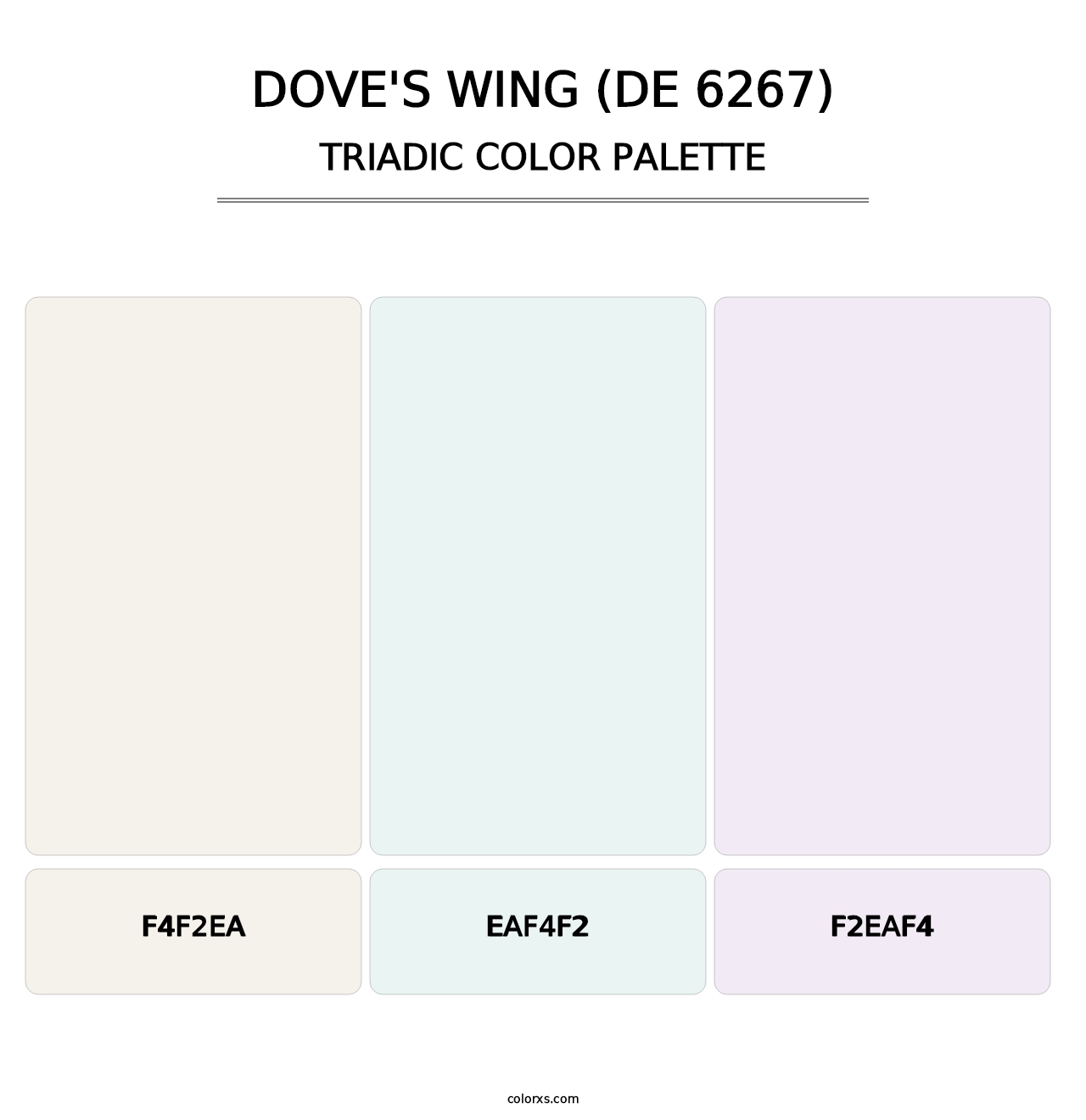 Dove's Wing (DE 6267) - Triadic Color Palette