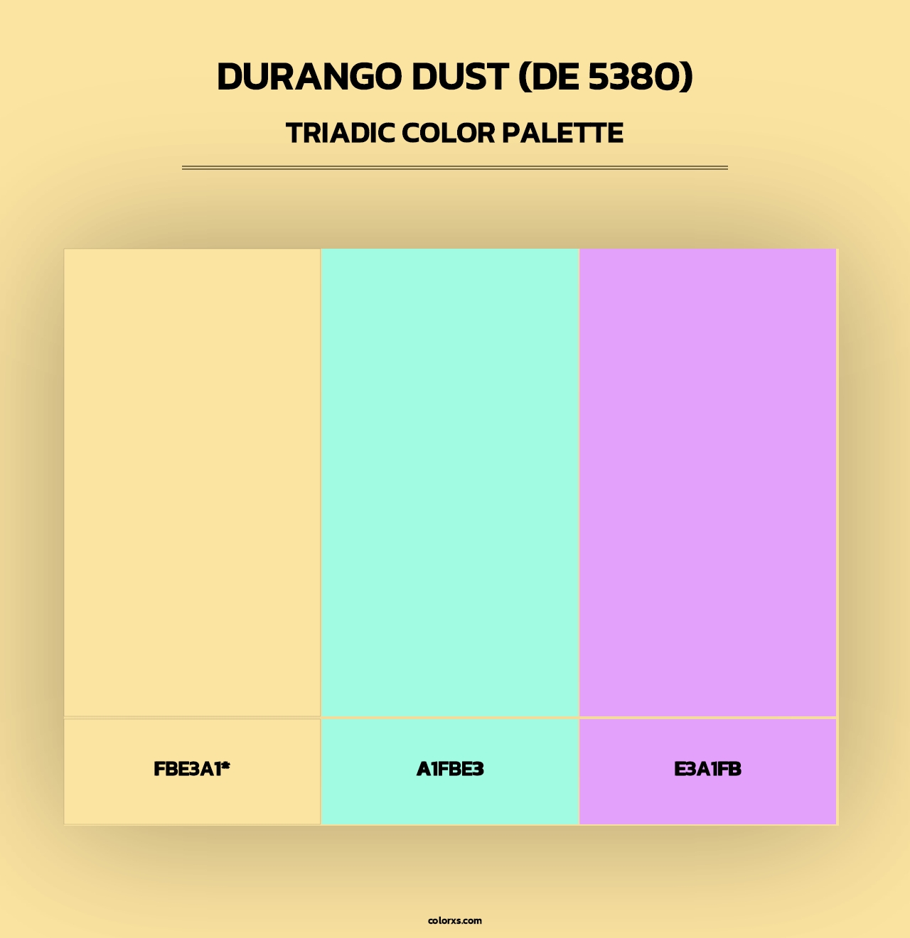 Durango Dust (DE 5380) - Triadic Color Palette