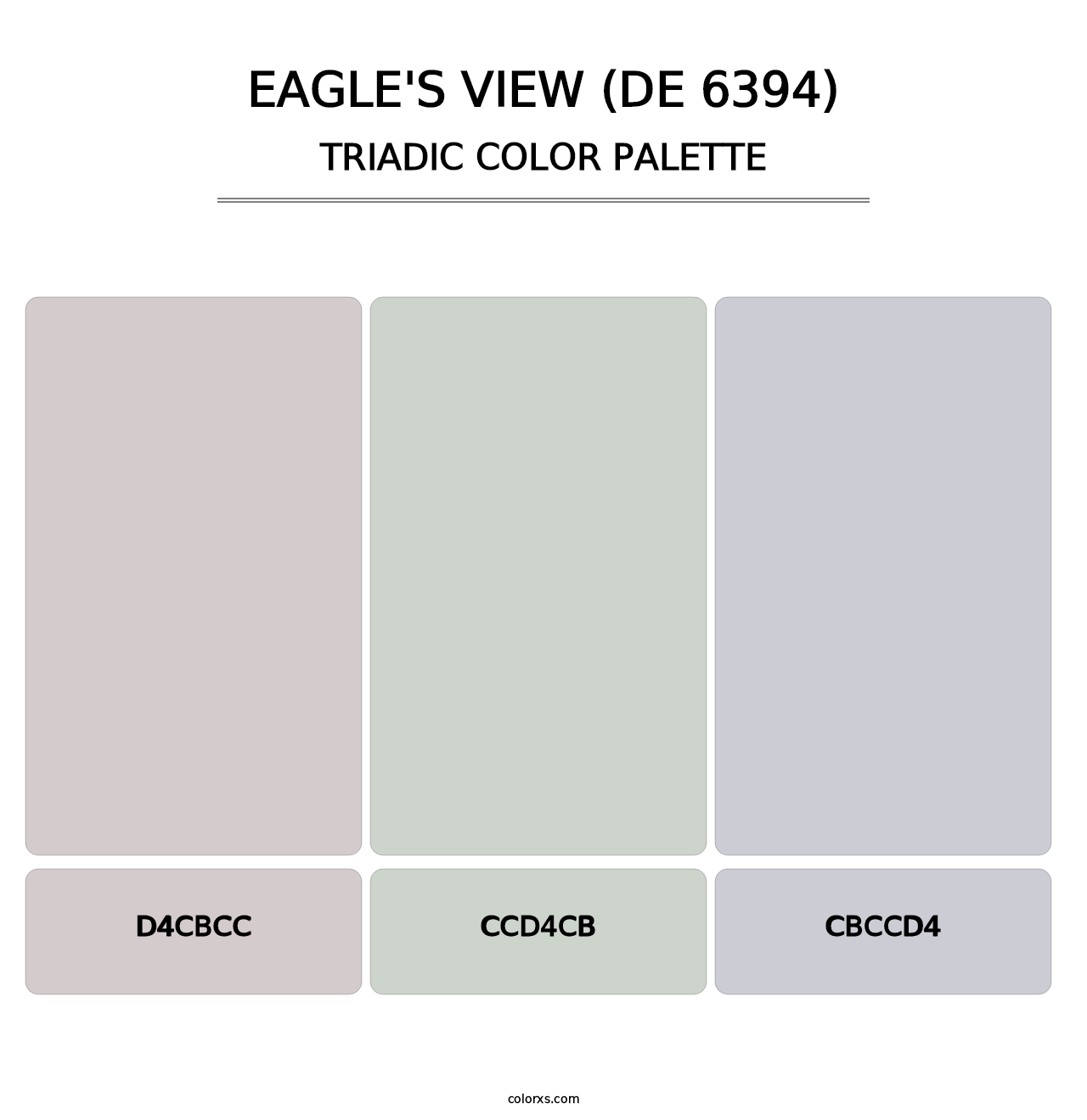 Eagle's View (DE 6394) - Triadic Color Palette