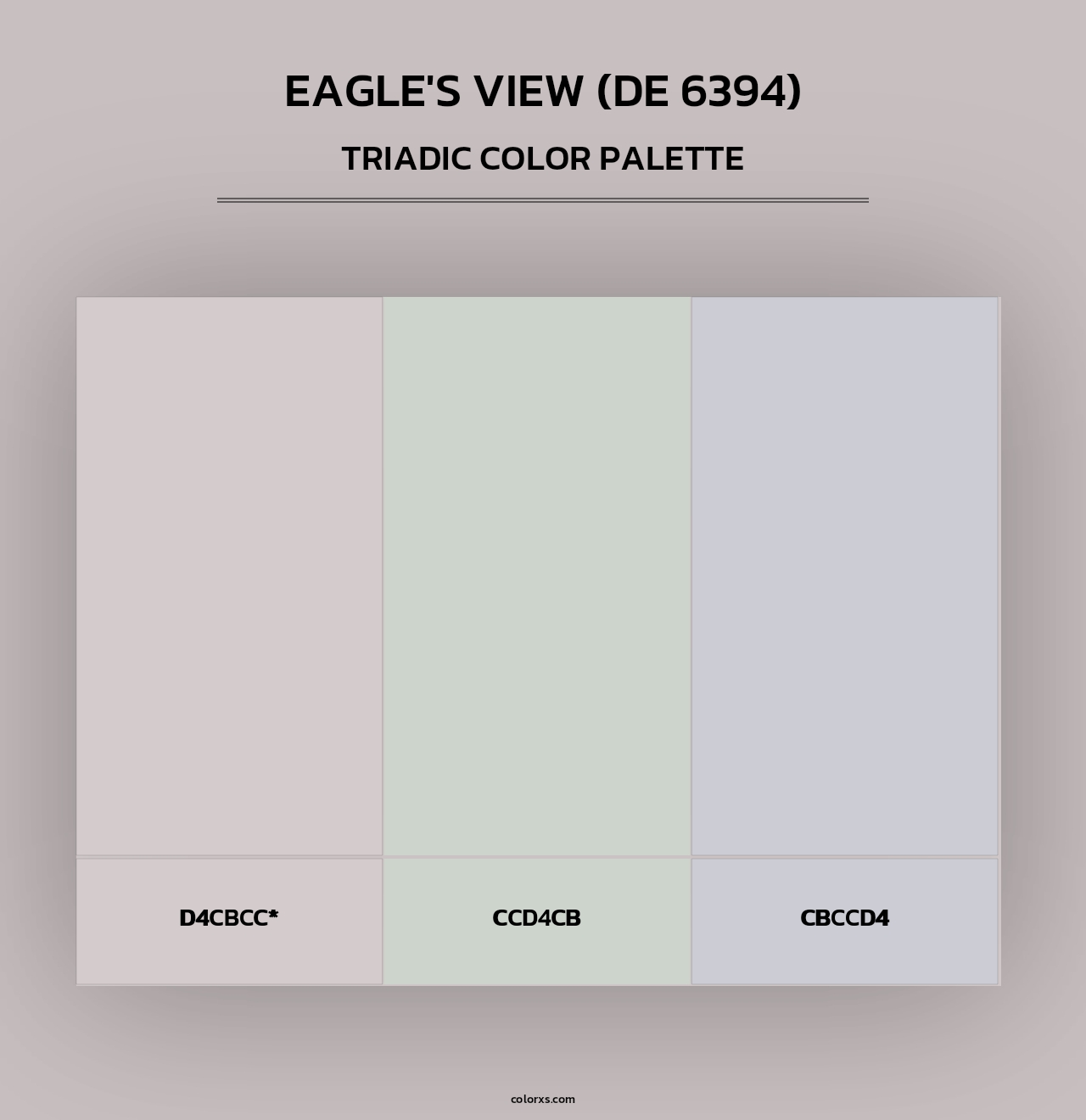 Eagle's View (DE 6394) - Triadic Color Palette