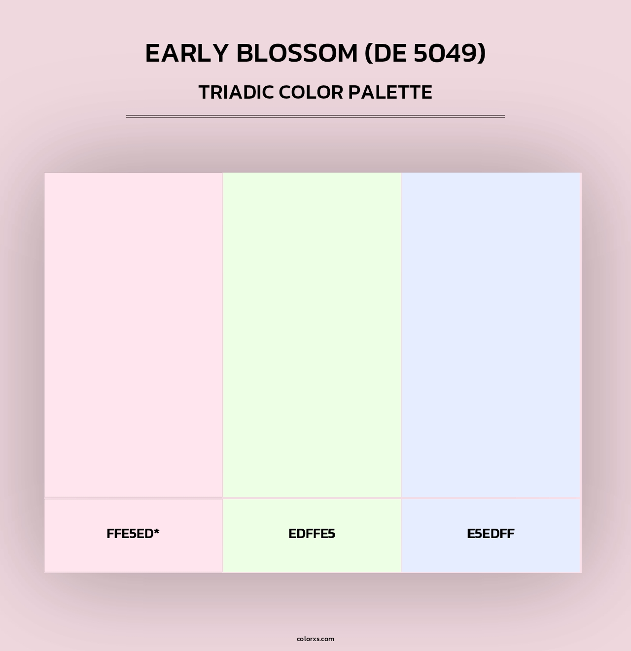 Early Blossom (DE 5049) - Triadic Color Palette