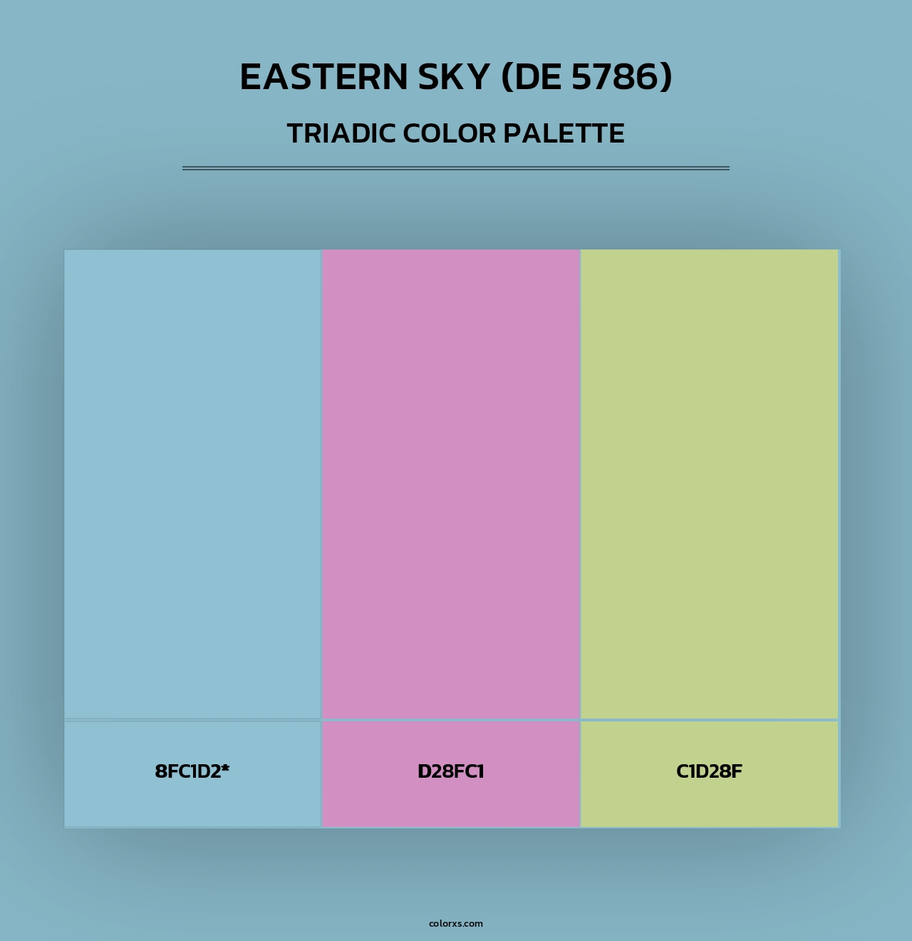 Eastern Sky (DE 5786) - Triadic Color Palette