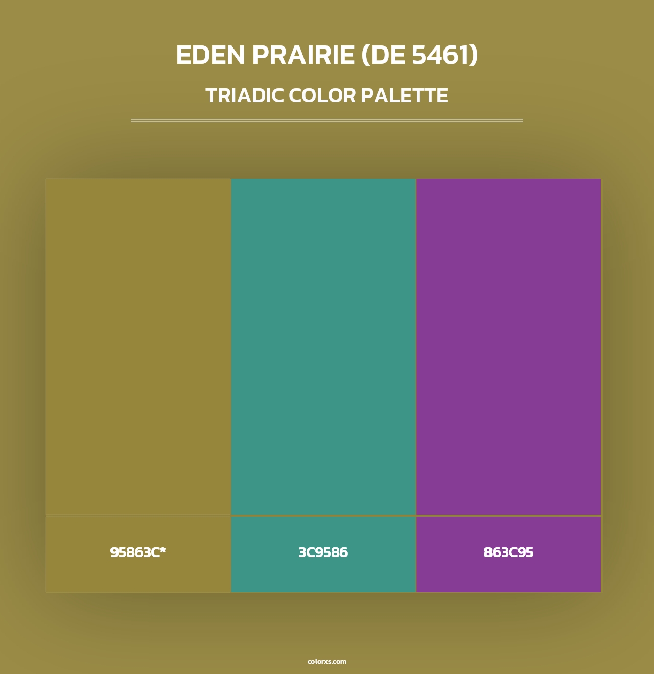 Eden Prairie (DE 5461) - Triadic Color Palette