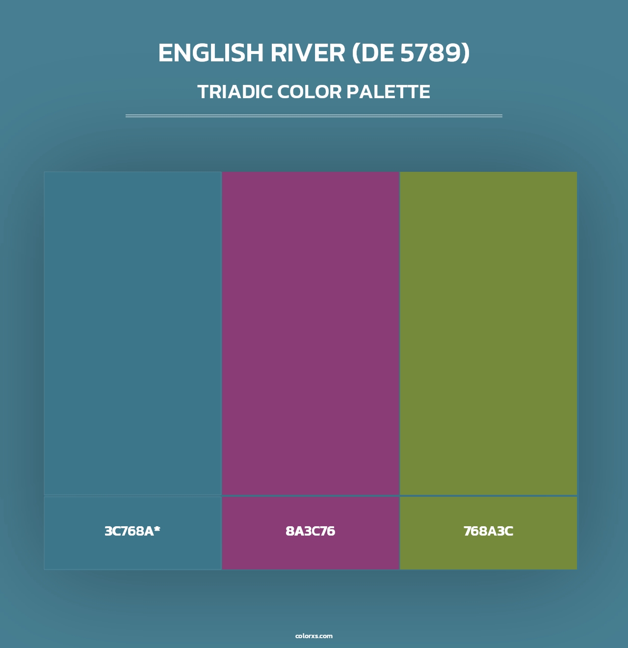 English River (DE 5789) - Triadic Color Palette