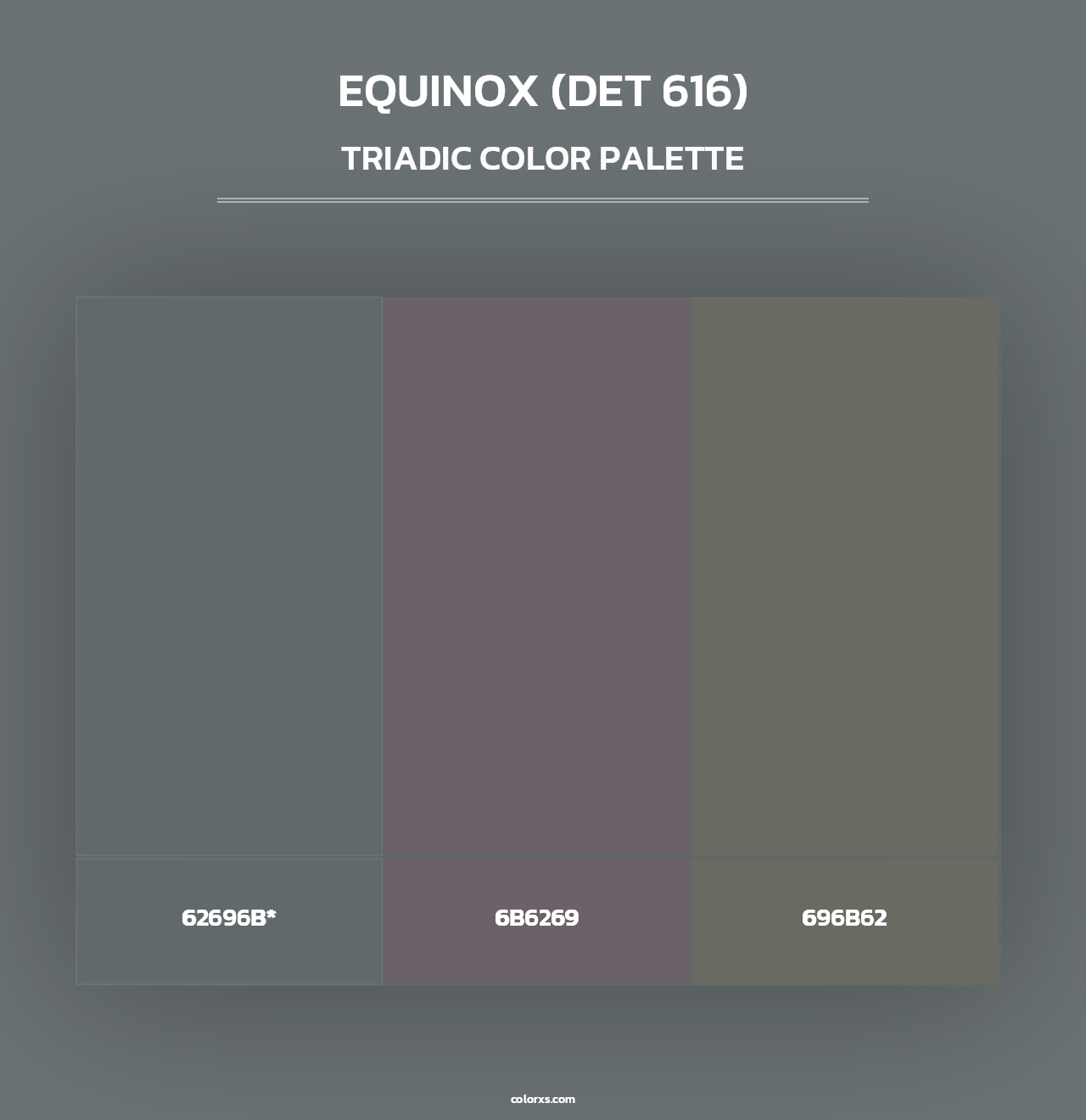 Equinox (DET 616) - Triadic Color Palette