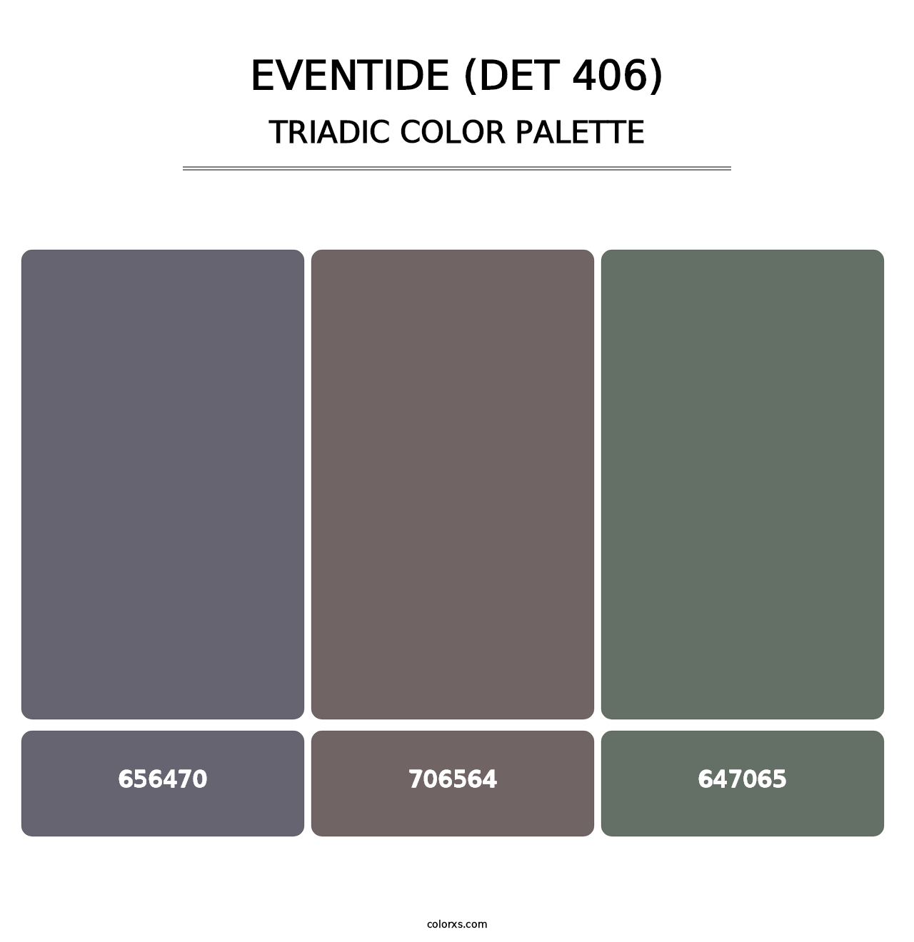 Eventide (DET 406) - Triadic Color Palette