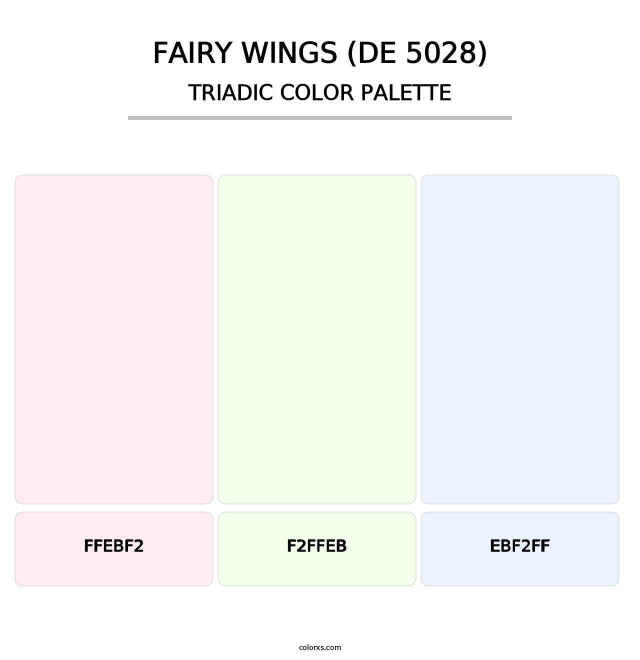 Fairy Wings (DE 5028) - Triadic Color Palette