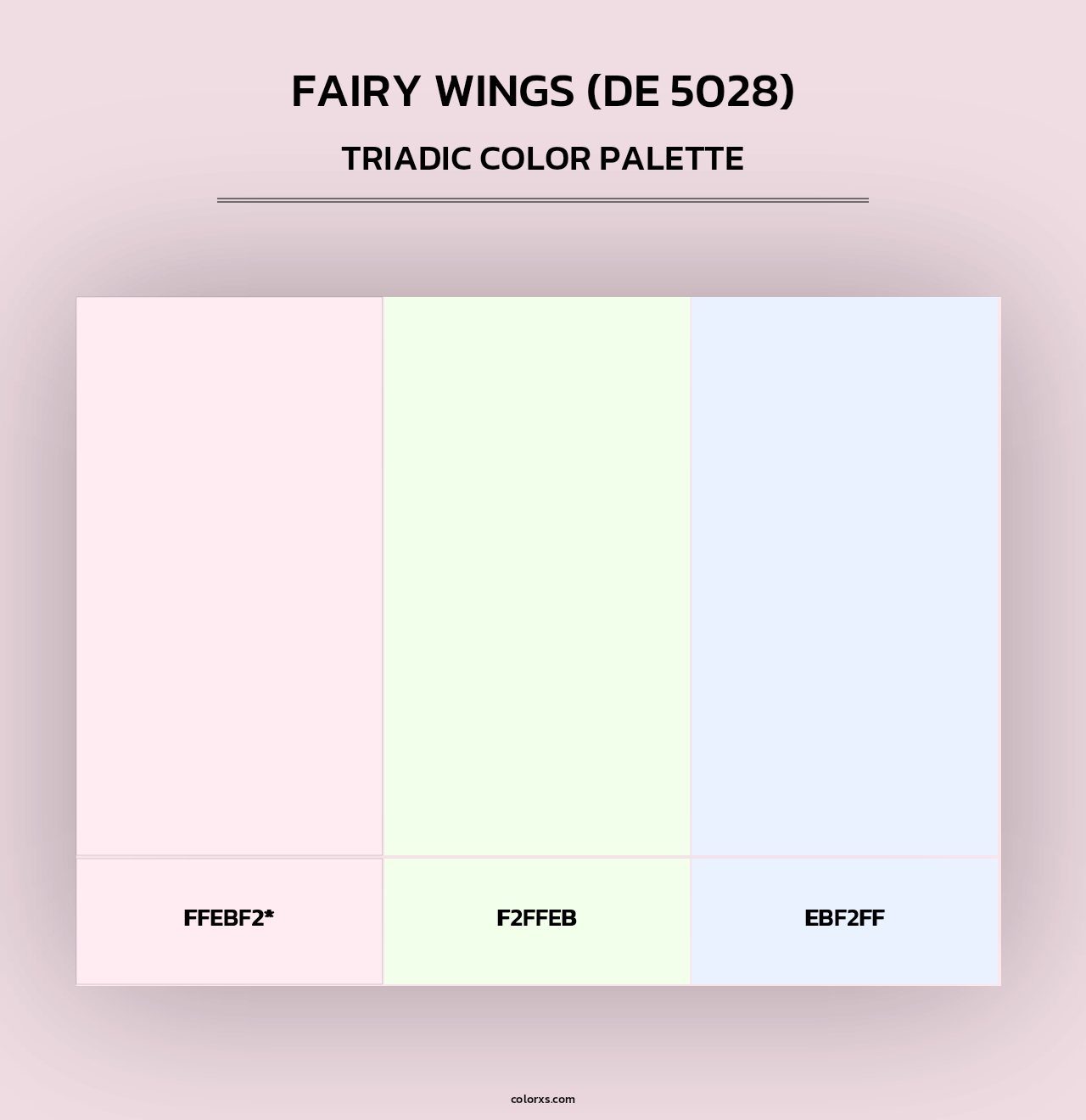 Fairy Wings (DE 5028) - Triadic Color Palette