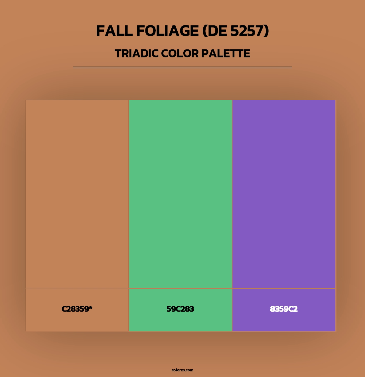 Fall Foliage (DE 5257) - Triadic Color Palette