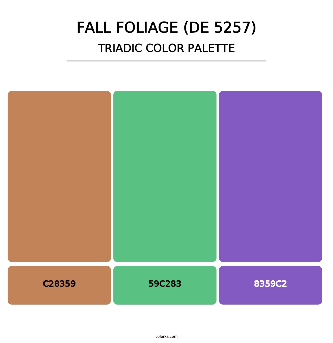 Fall Foliage (DE 5257) - Triadic Color Palette