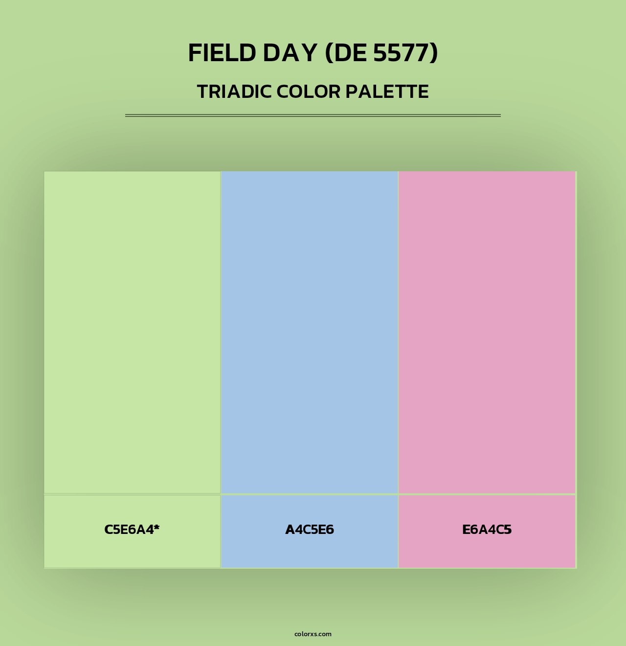 Field Day (DE 5577) - Triadic Color Palette