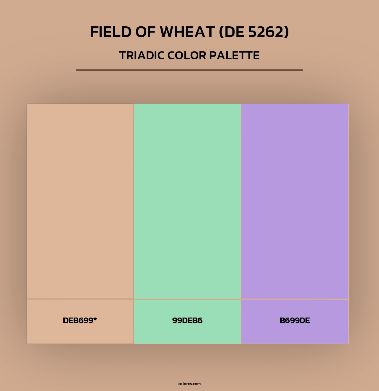 Field of Wheat (DE 5262) - Triadic Color Palette