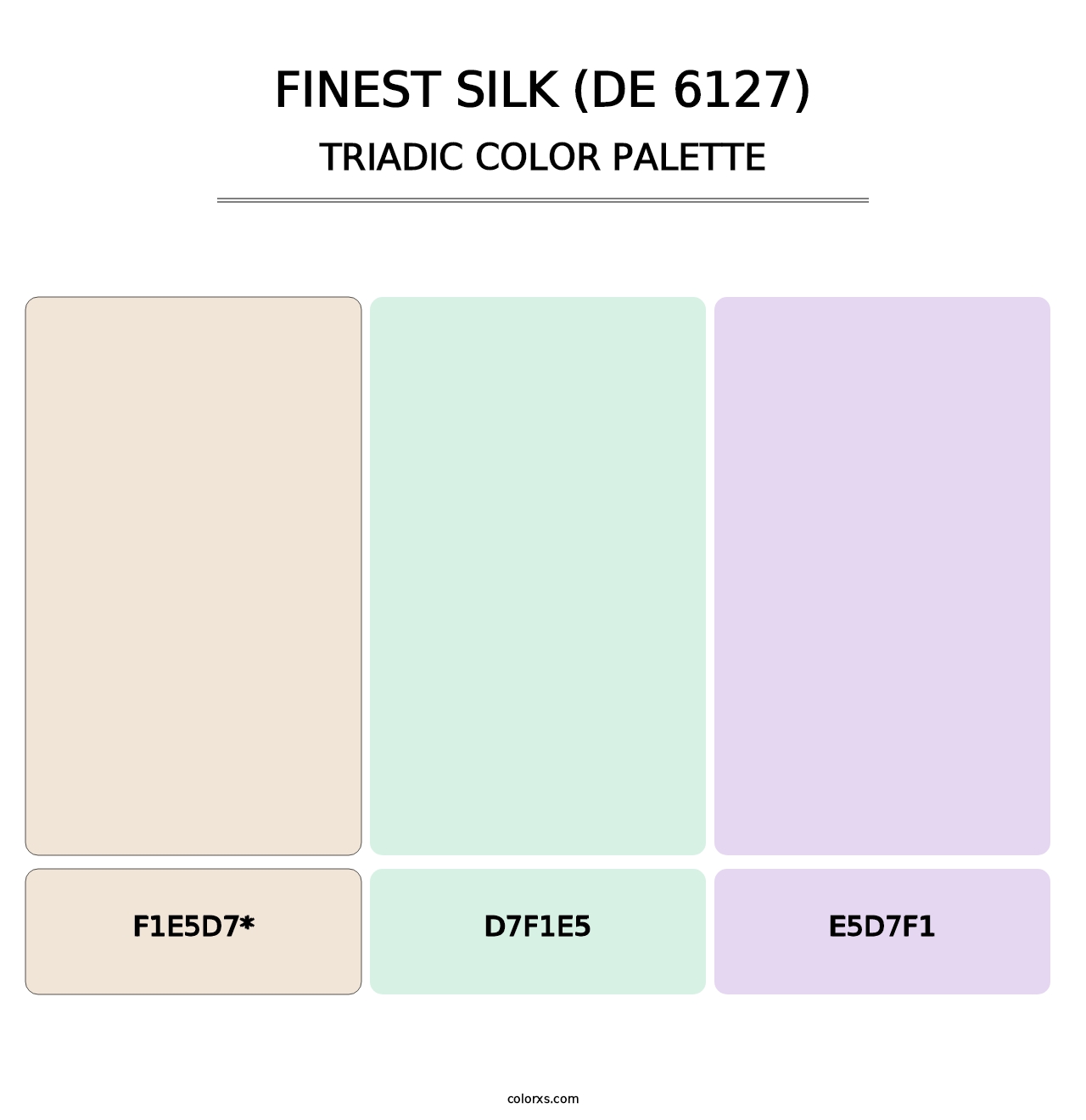 Finest Silk (DE 6127) - Triadic Color Palette