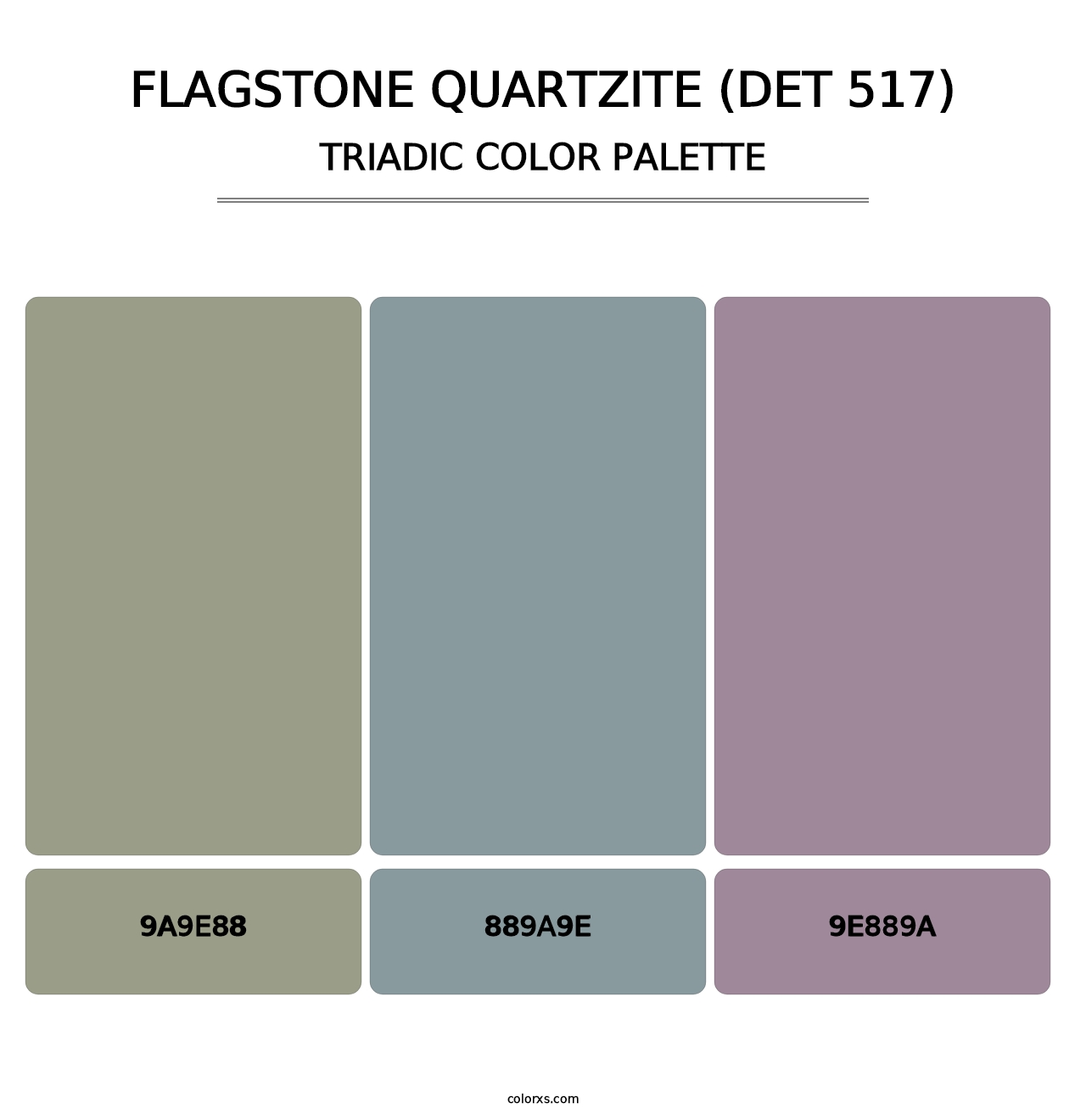 Flagstone Quartzite (DET 517) - Triadic Color Palette