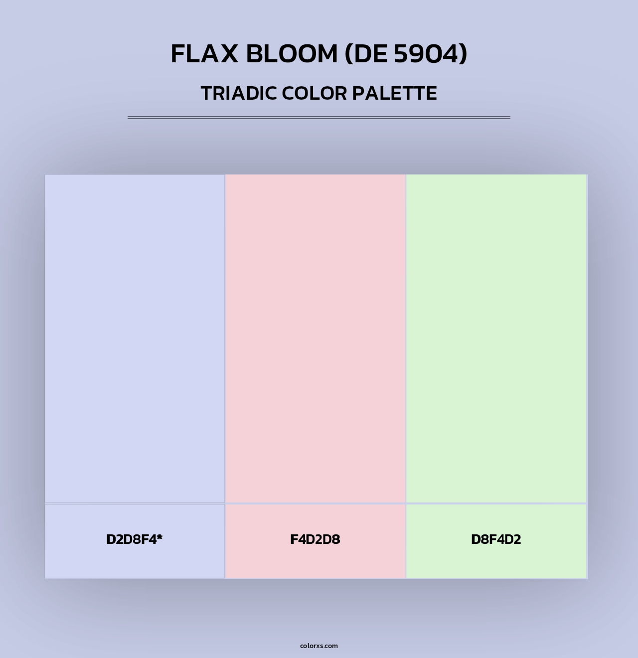 Flax Bloom (DE 5904) - Triadic Color Palette