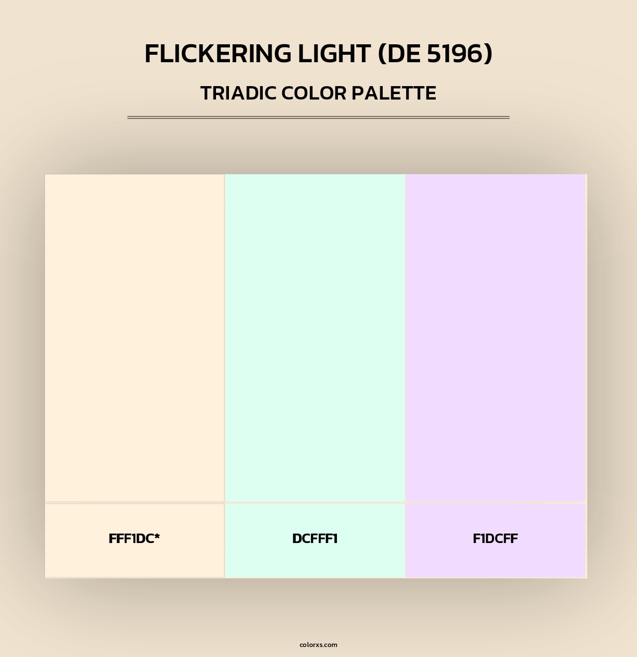 Flickering Light (DE 5196) - Triadic Color Palette