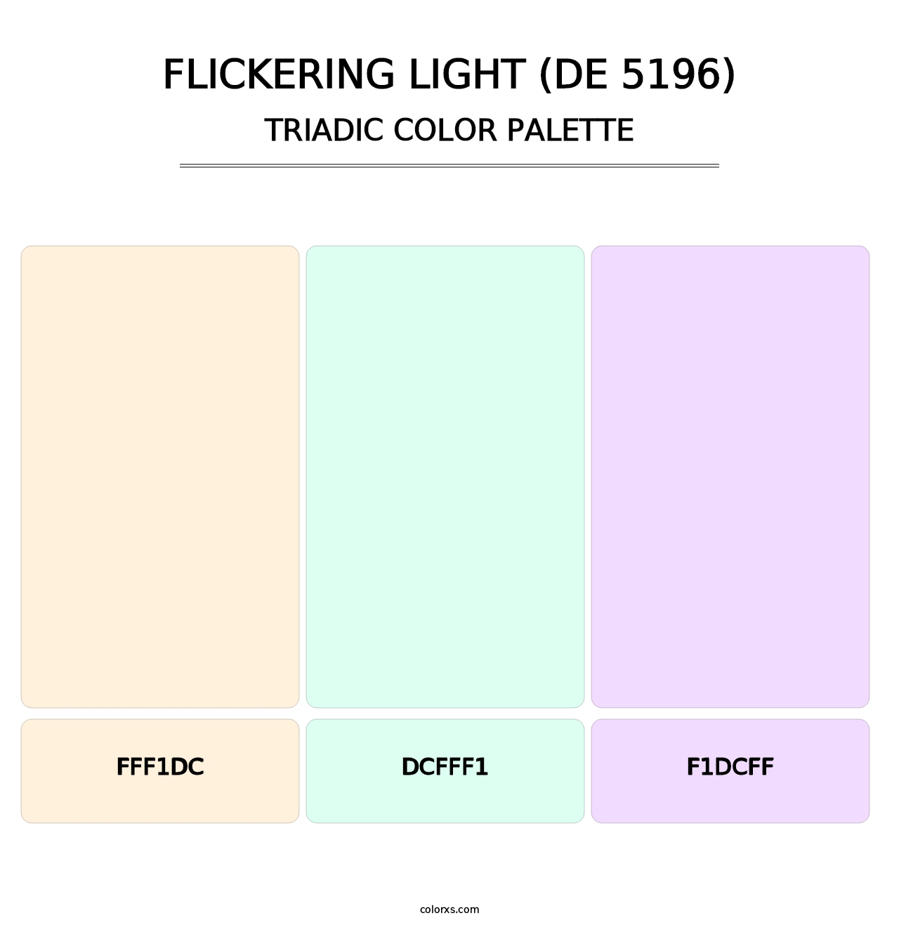 Flickering Light (DE 5196) - Triadic Color Palette