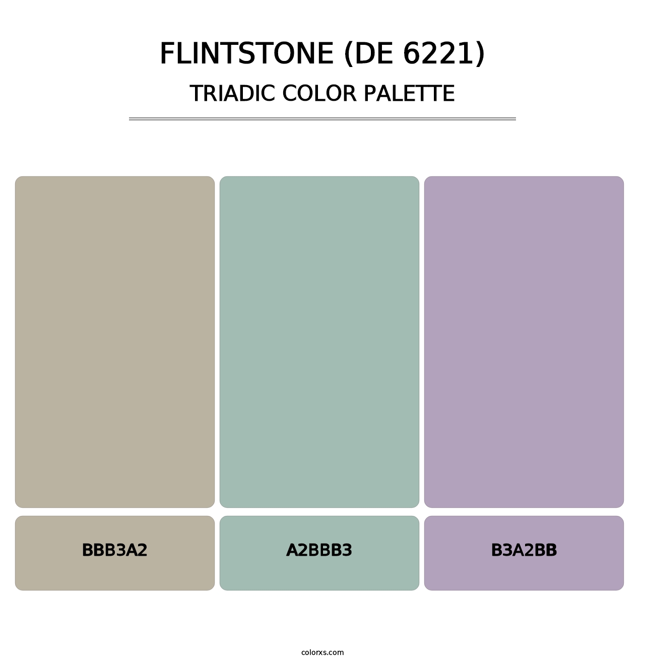Flintstone (DE 6221) - Triadic Color Palette