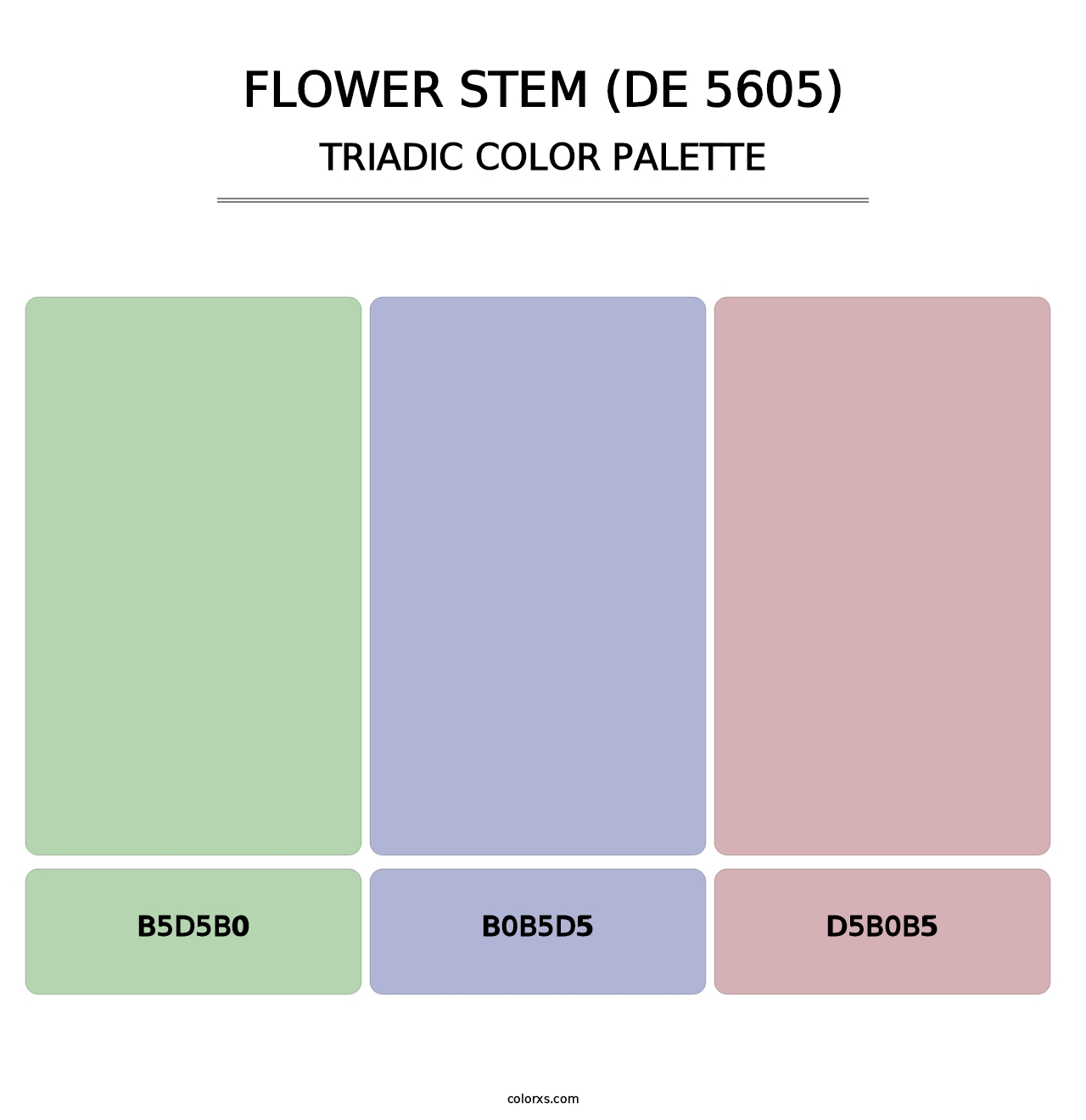 Flower Stem (DE 5605) - Triadic Color Palette