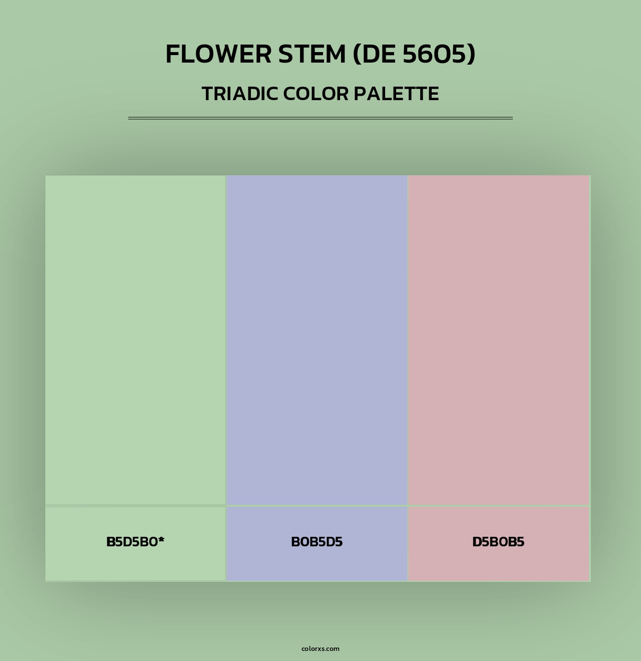 Flower Stem (DE 5605) - Triadic Color Palette