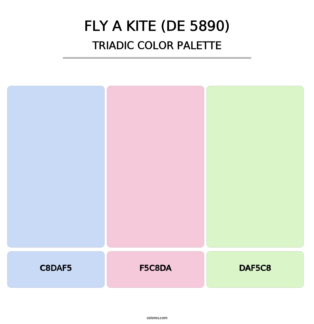 Fly a Kite (DE 5890) - Triadic Color Palette