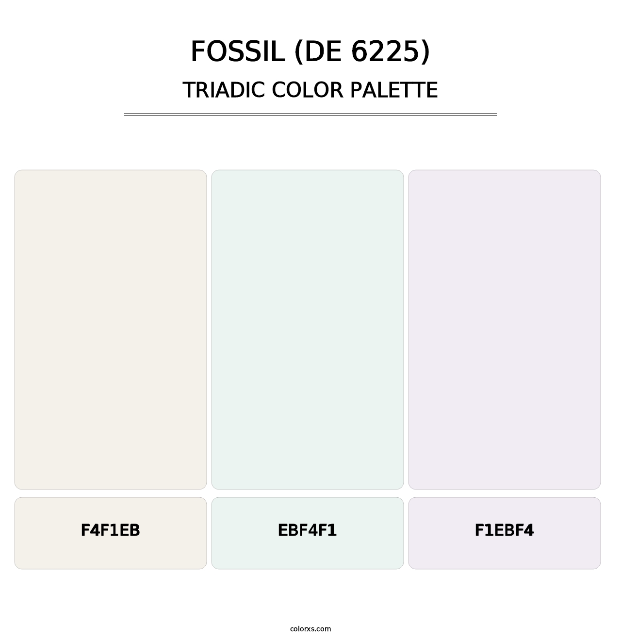Fossil (DE 6225) - Triadic Color Palette