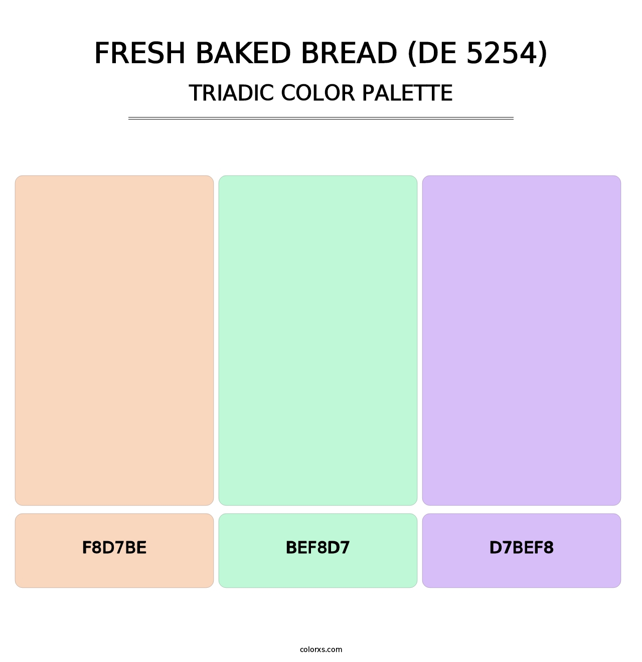 Fresh Baked Bread (DE 5254) - Triadic Color Palette