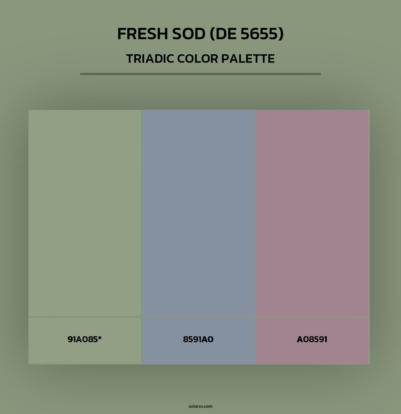 Fresh Sod (DE 5655) - Triadic Color Palette