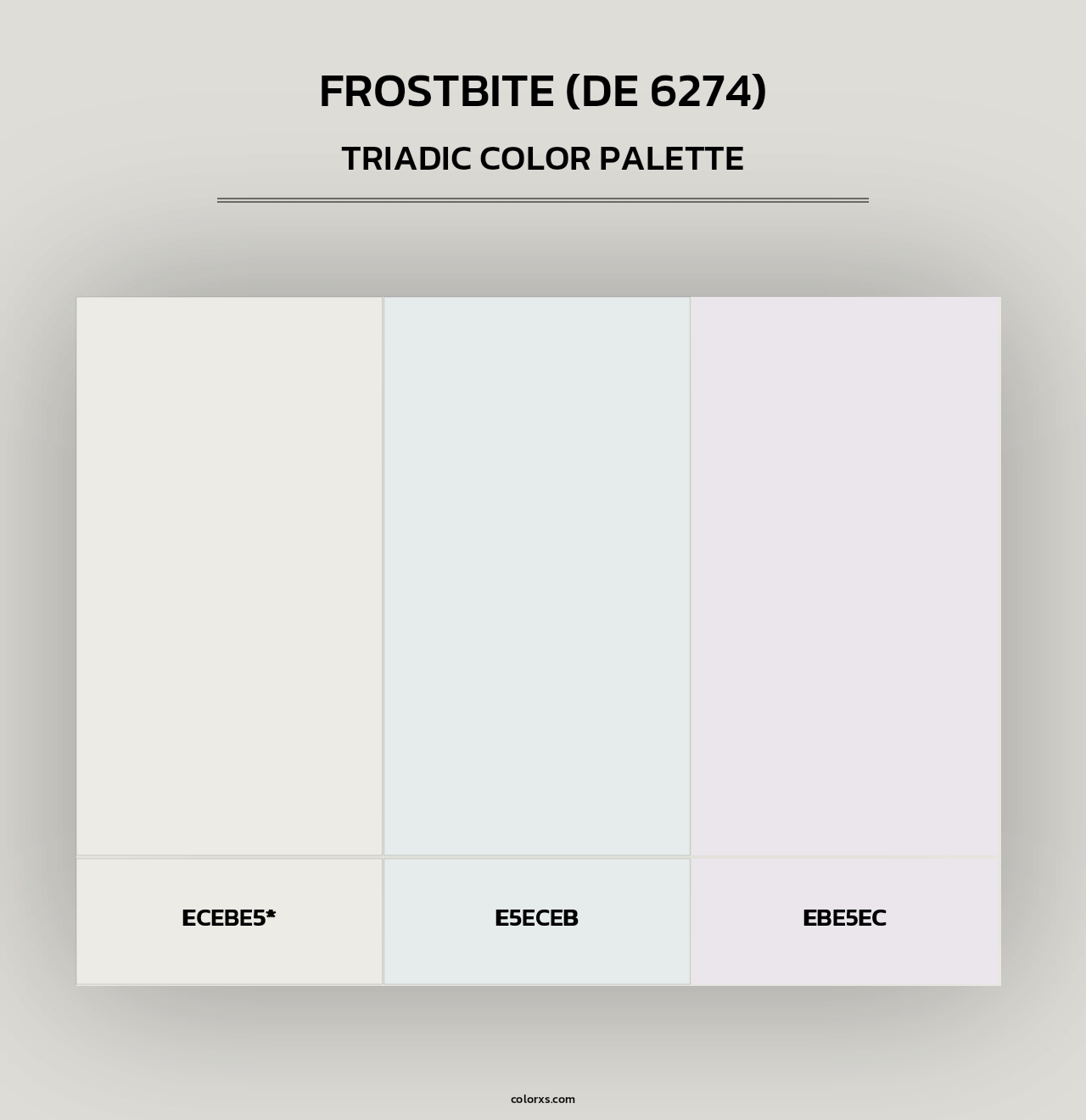 Frostbite (DE 6274) - Triadic Color Palette
