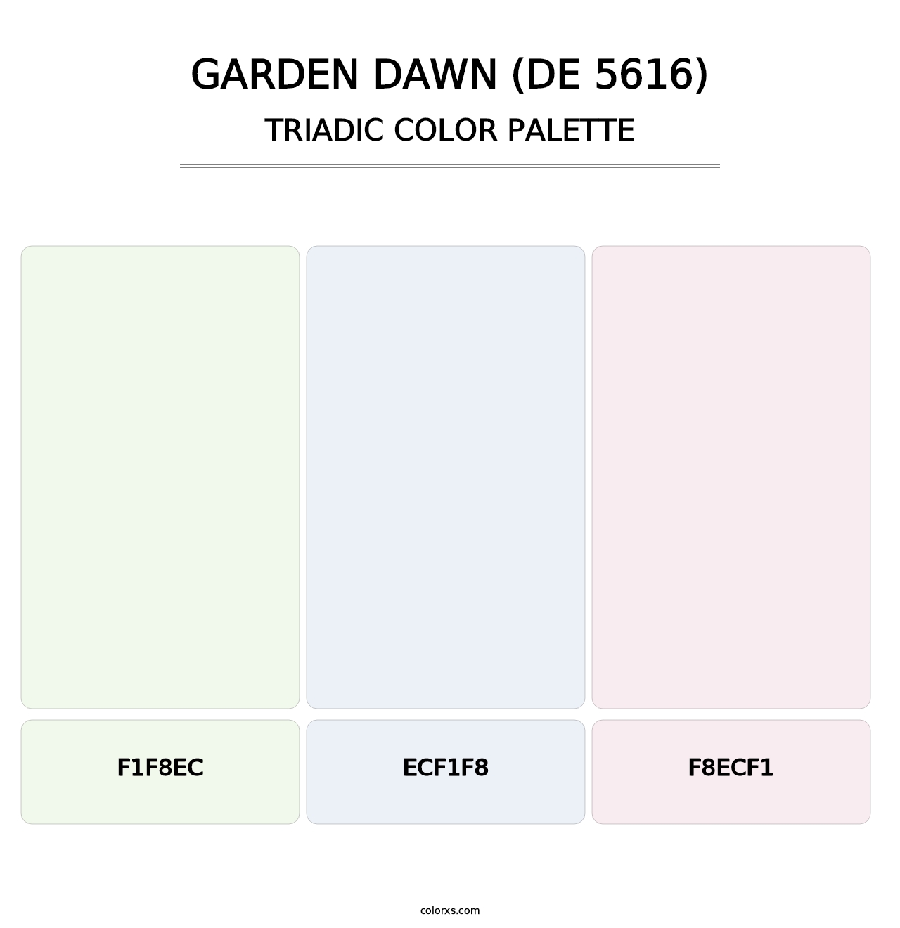 Garden Dawn (DE 5616) - Triadic Color Palette