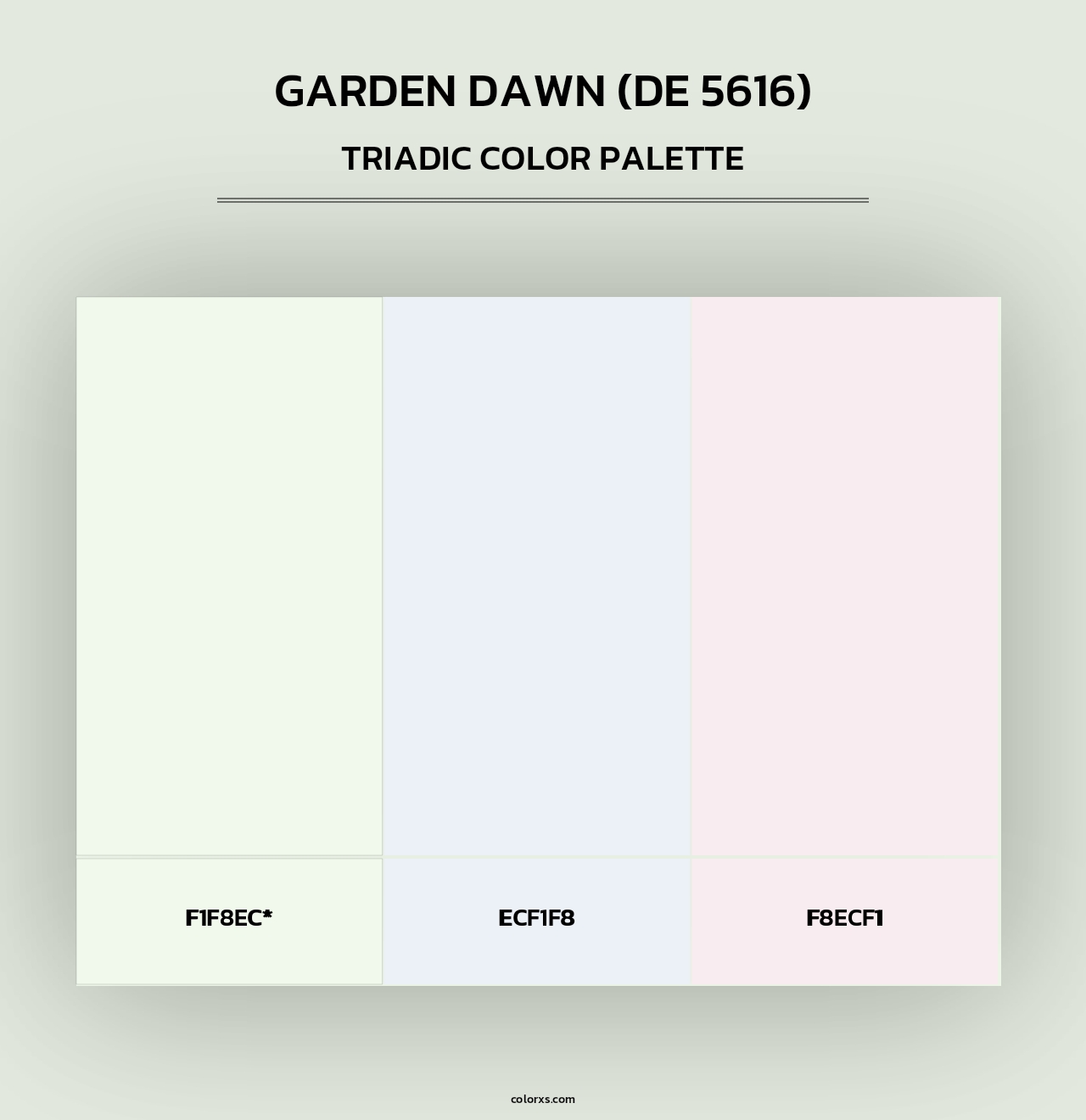Garden Dawn (DE 5616) - Triadic Color Palette