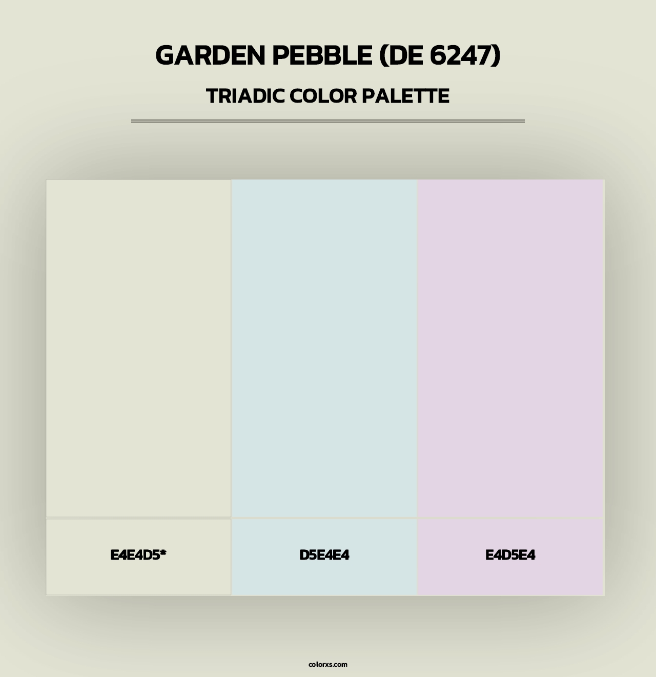 Garden Pebble (DE 6247) - Triadic Color Palette