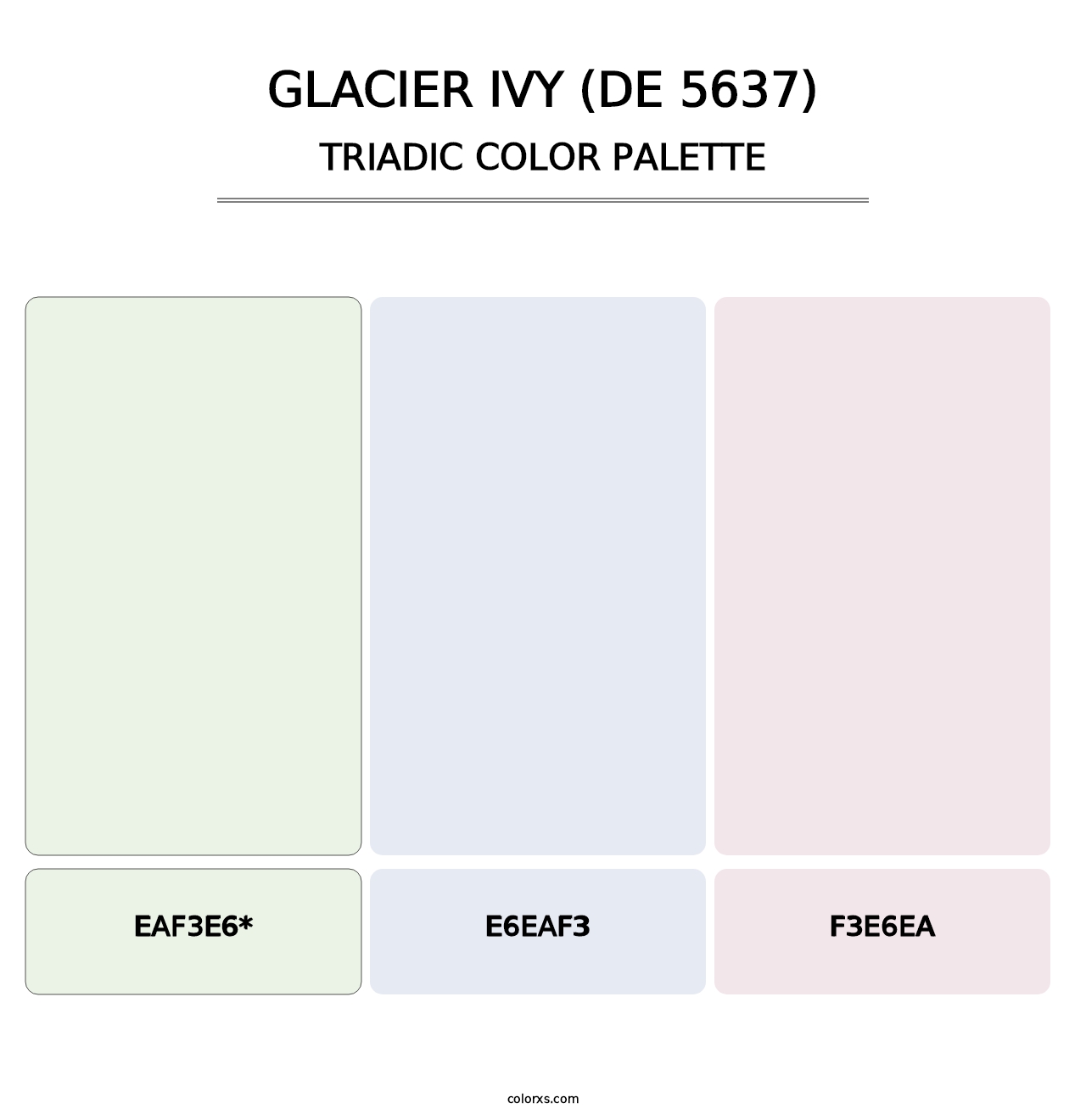 Glacier Ivy (DE 5637) - Triadic Color Palette