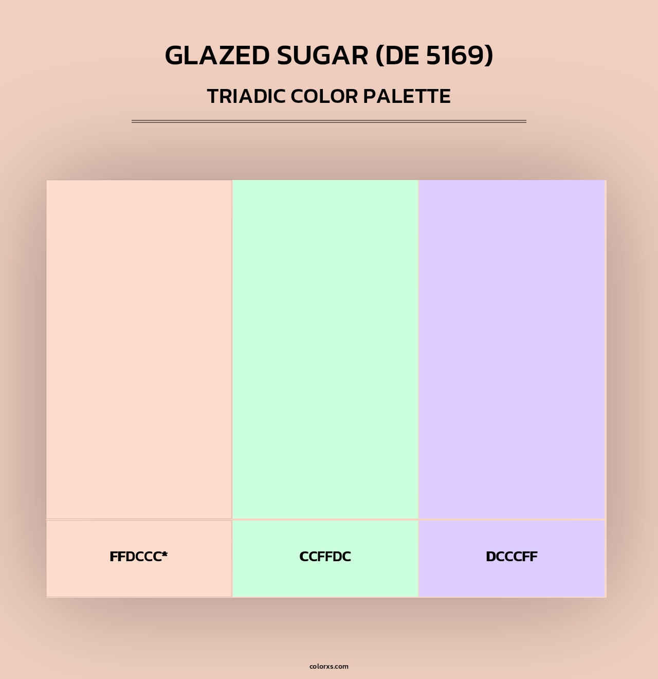Glazed Sugar (DE 5169) - Triadic Color Palette