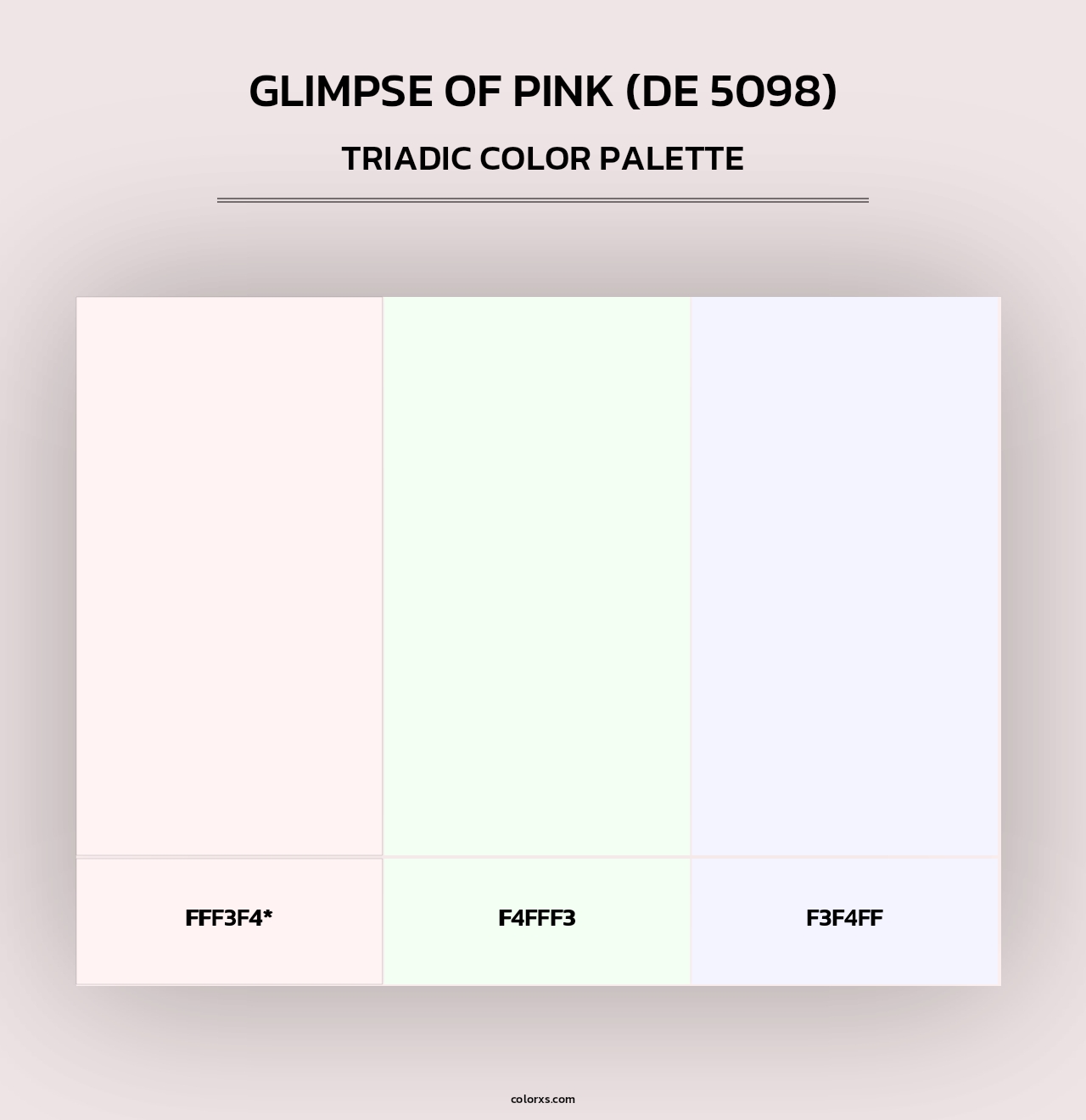 Glimpse of Pink (DE 5098) - Triadic Color Palette
