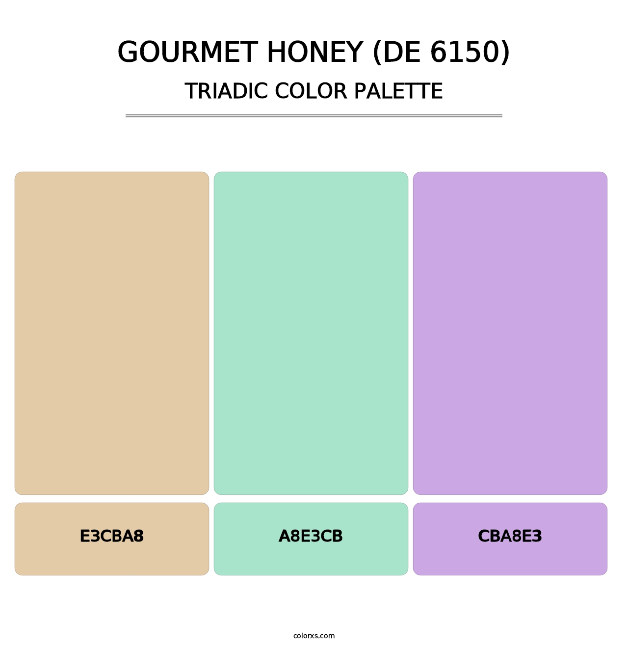 Gourmet Honey (DE 6150) - Triadic Color Palette