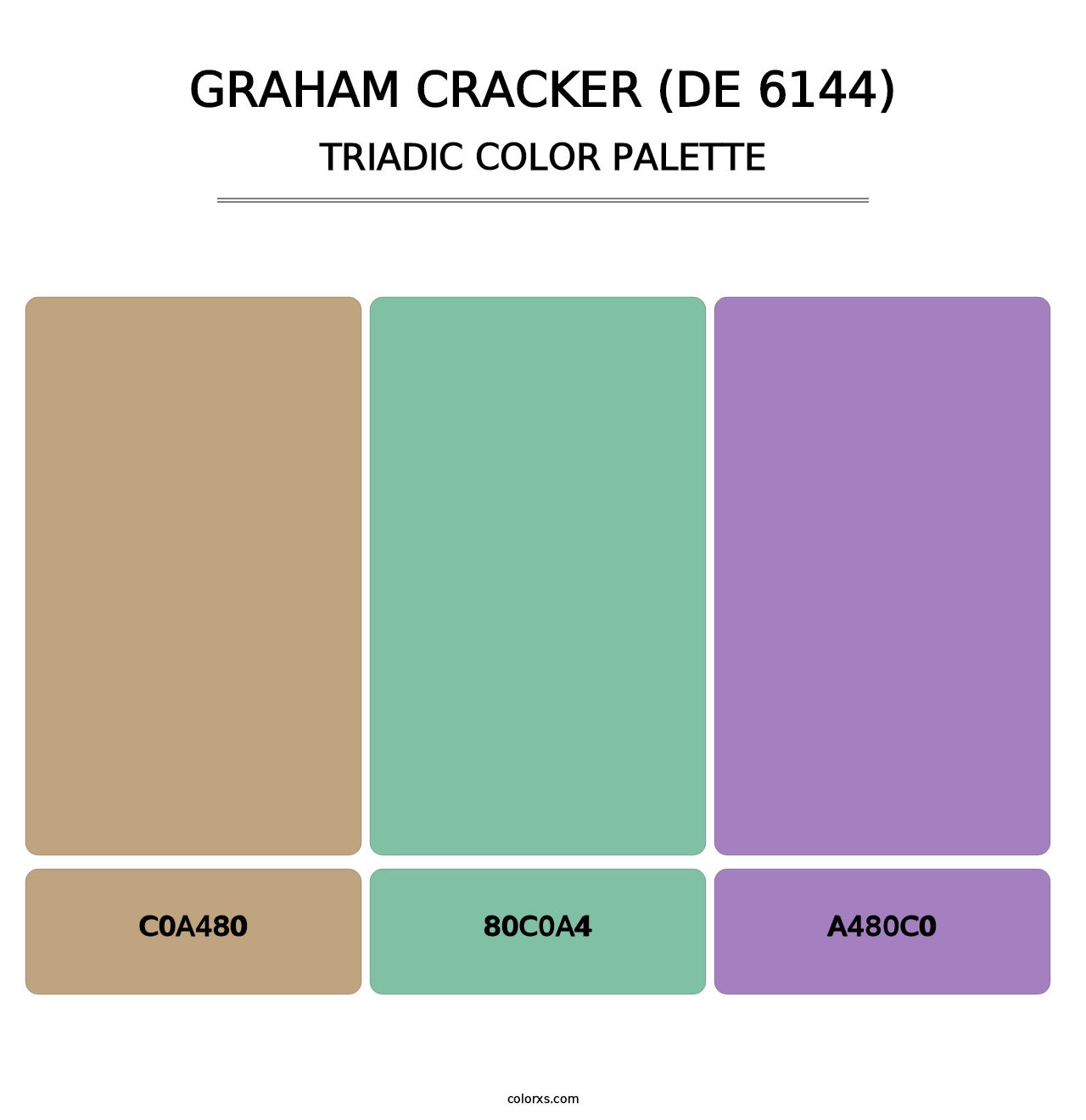 Graham Cracker (DE 6144) - Triadic Color Palette