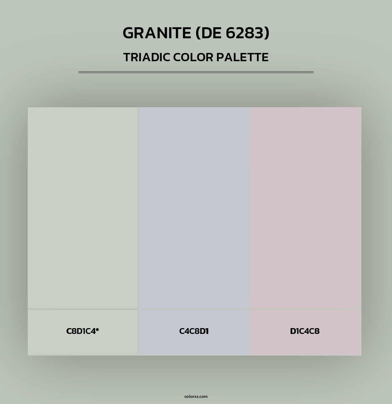 Granite (DE 6283) - Triadic Color Palette