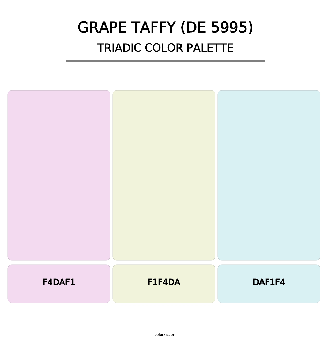 Grape Taffy (DE 5995) - Triadic Color Palette
