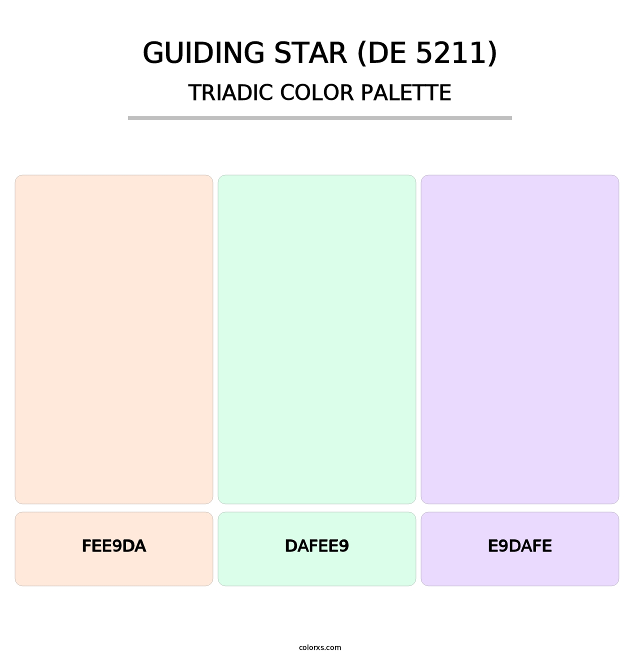 Guiding Star (DE 5211) - Triadic Color Palette