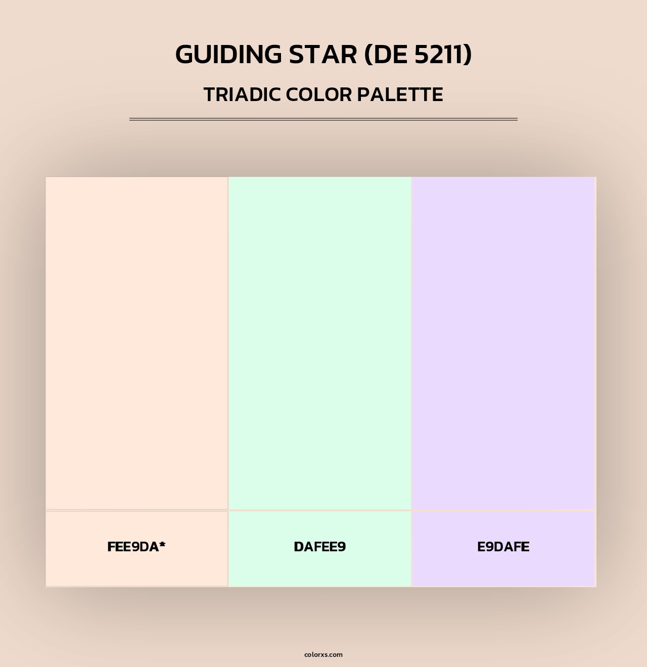 Guiding Star (DE 5211) - Triadic Color Palette
