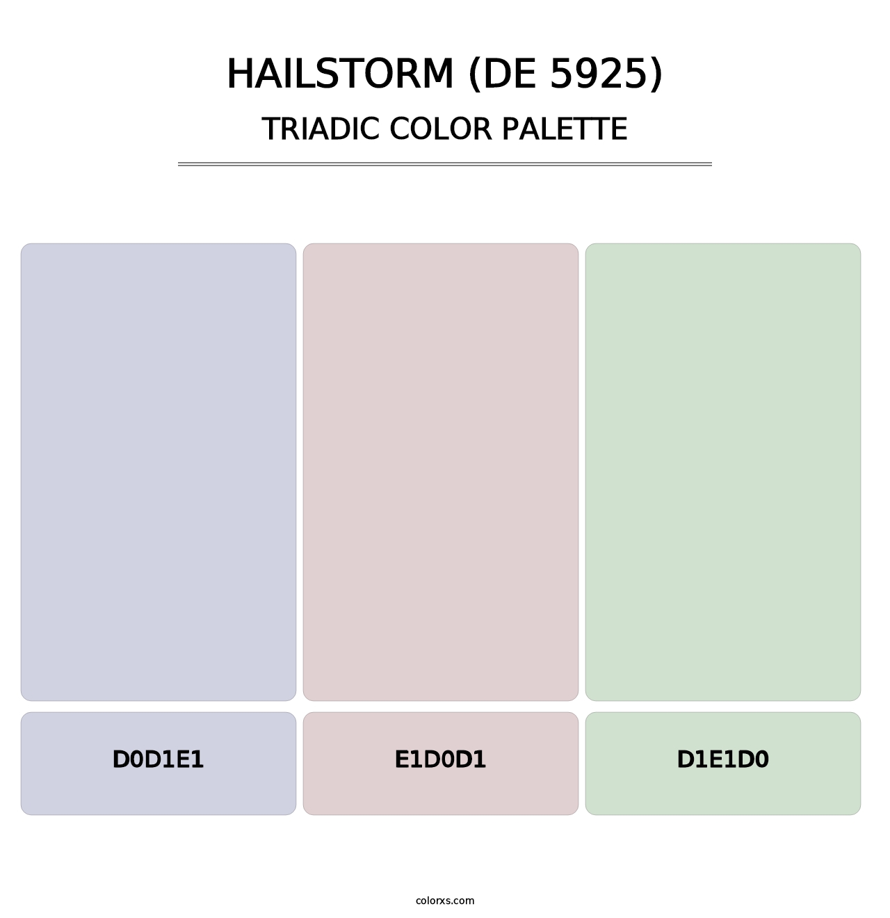 Hailstorm (DE 5925) - Triadic Color Palette