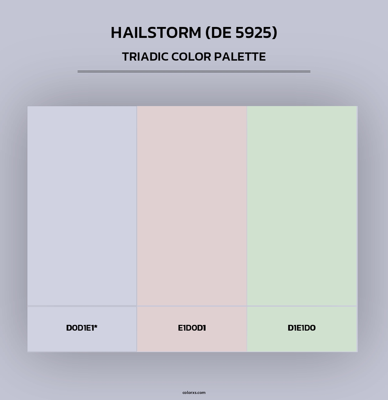 Hailstorm (DE 5925) - Triadic Color Palette