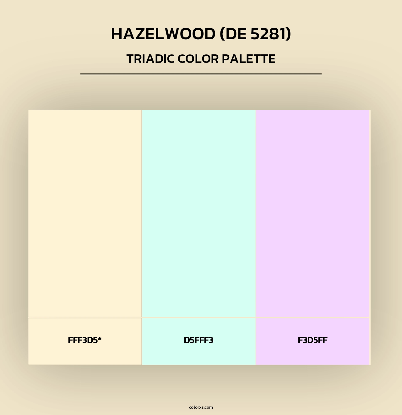 Hazelwood (DE 5281) - Triadic Color Palette