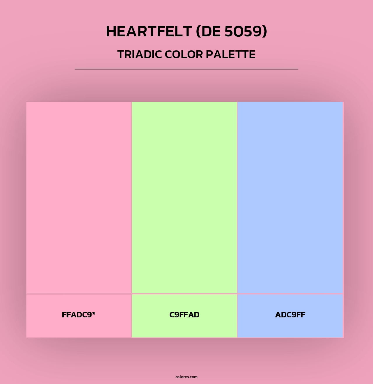 Heartfelt (DE 5059) - Triadic Color Palette
